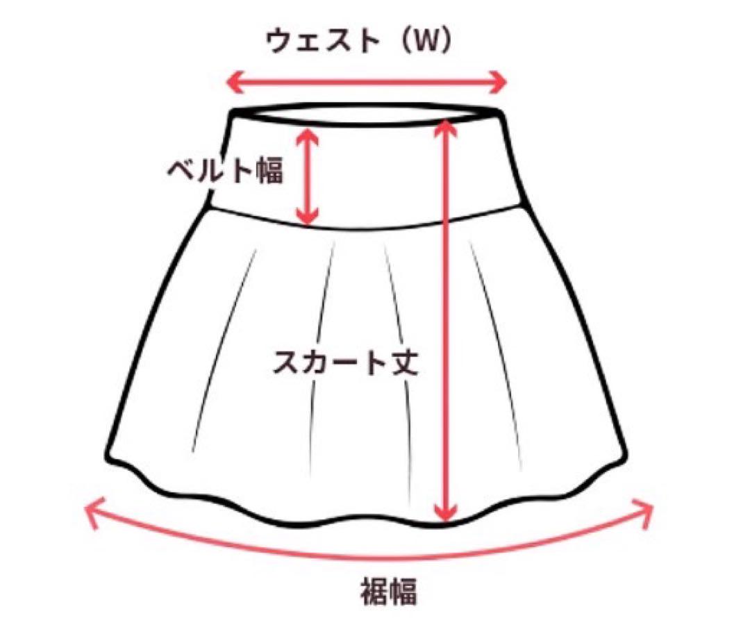 ミシェルマカロン　美脚スカート　千鳥柄　Sサイズ