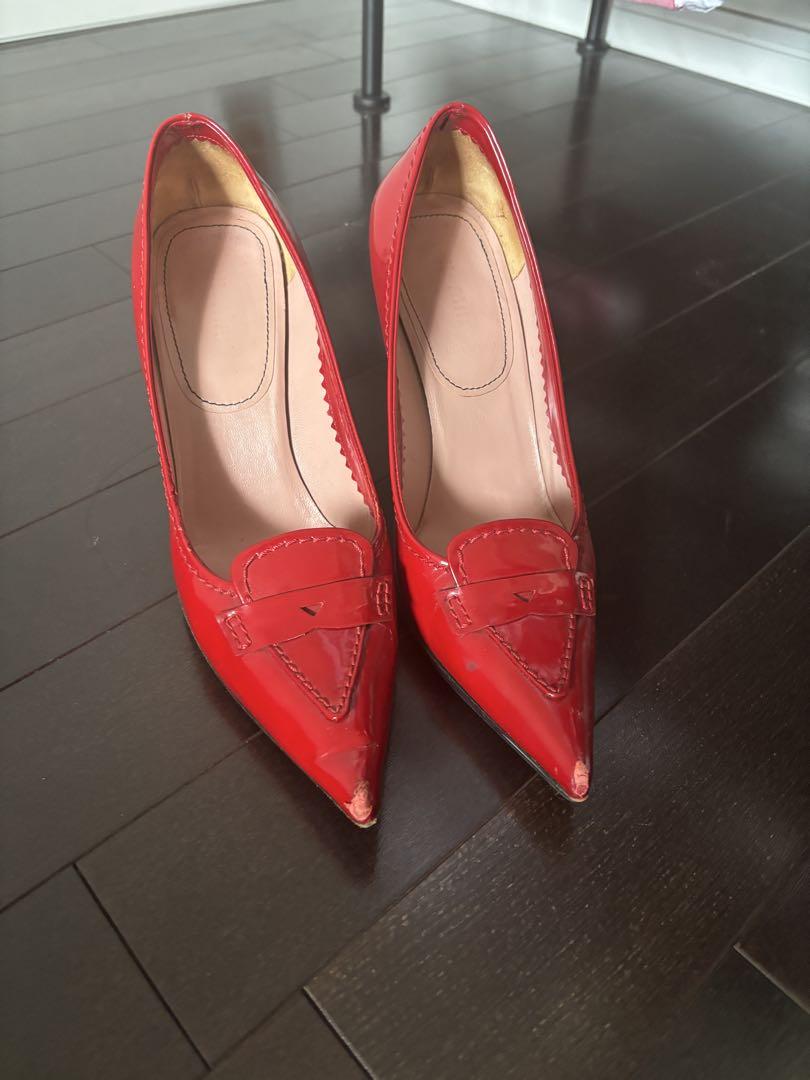 MIUMIU パンプス　エナメル　赤　361/2
