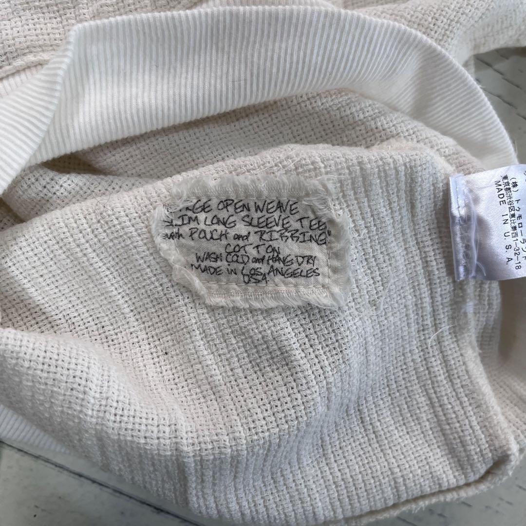 トップス GREG LAUREN OPEN WEAVE LONG SLEEVE TEE 1