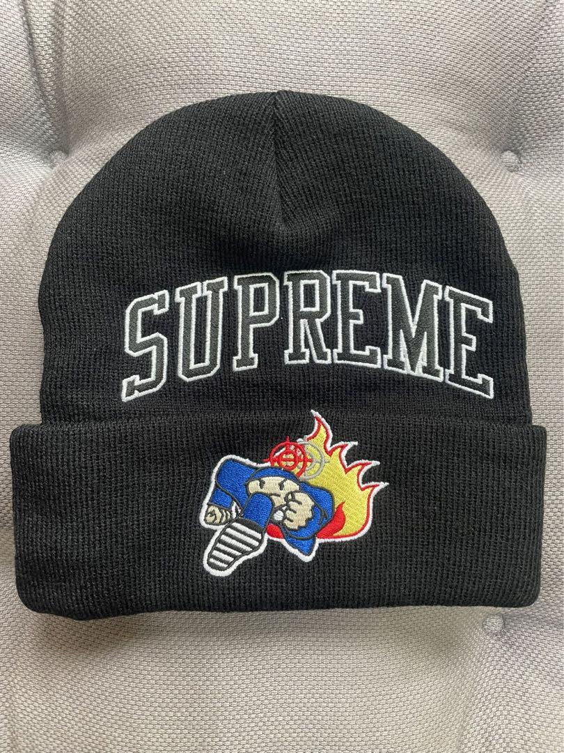 新品　Supreme Duck Down Music Beanie  black