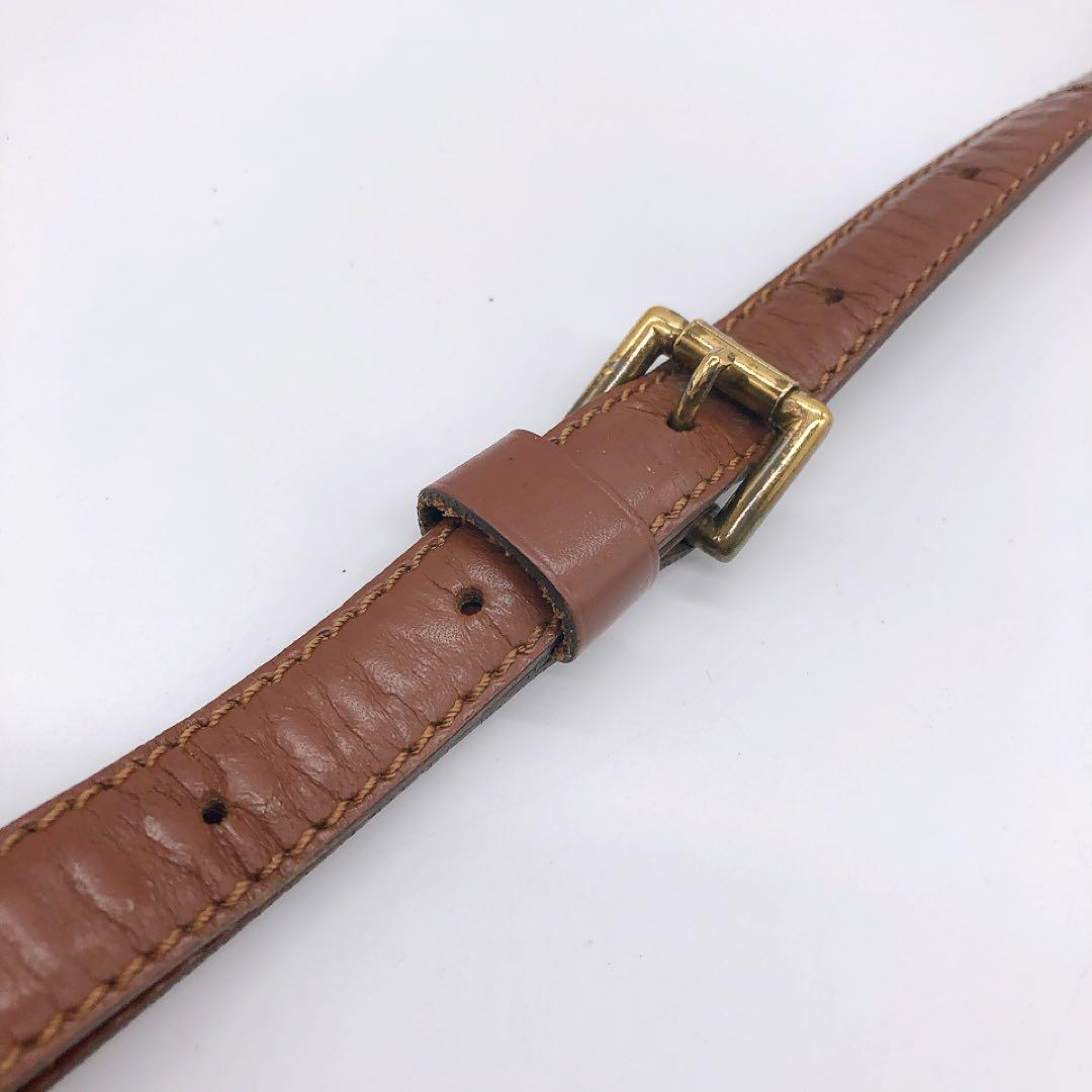 LOUIS VUITTON ショルダーストラップ　レザー　ブラウン