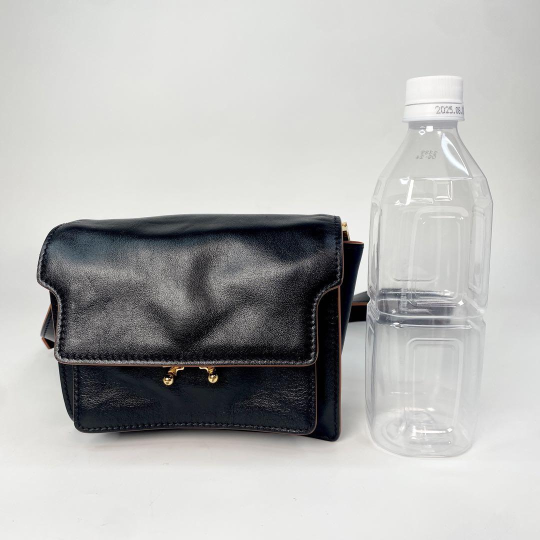 美品 マルニ MARNI トランク ミニ ショルダーバッグ ポシェット