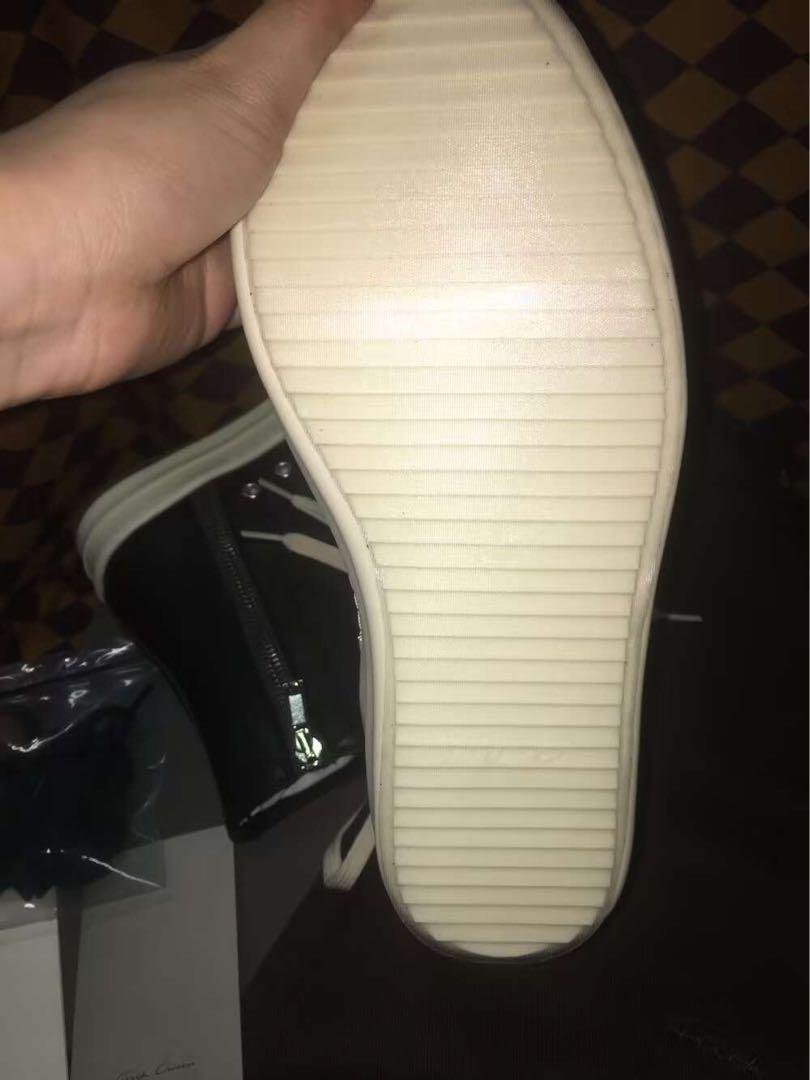 RICK OWENS ラモーンズ ハイカット レザースニーカー