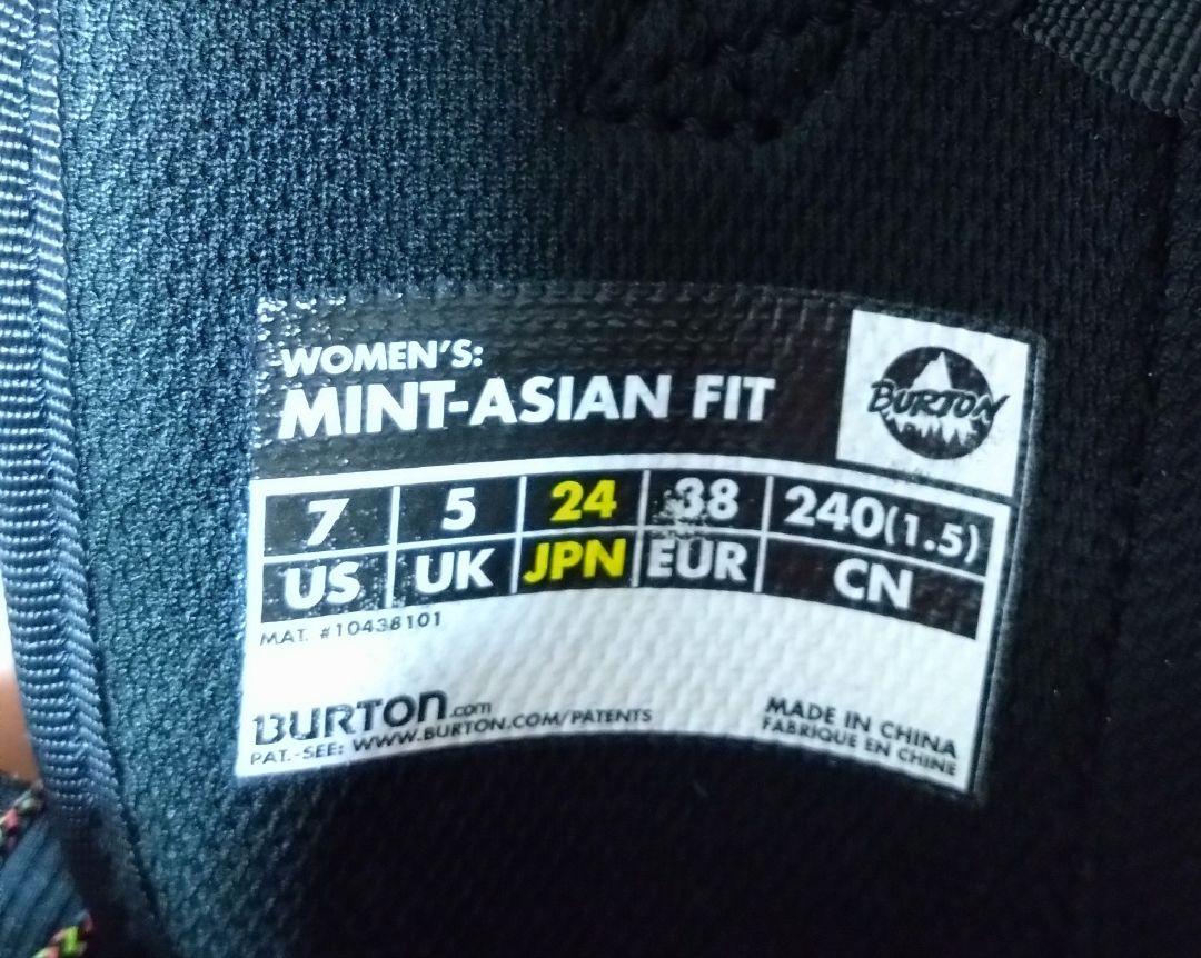 BURTONスノーボードブーツ(女性用) 24cm黒/ピンク