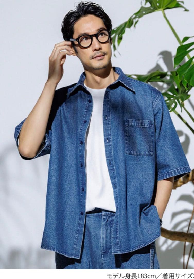 25ss FORME メンズデニムシャツ M