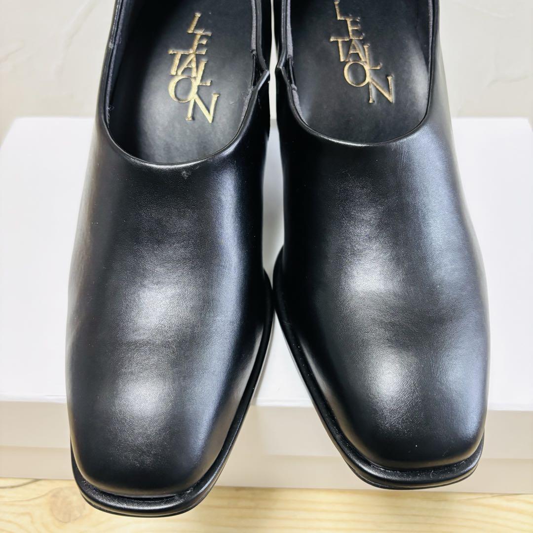 未使用♡LE TALON♡ ルタロン　スクエアハイバンプパンプス5.5cmヒール