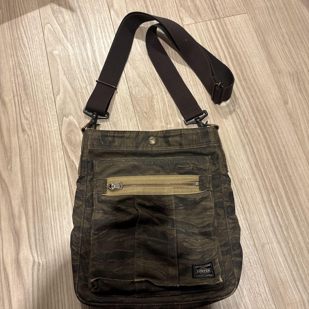 PORTER 迷彩柄 ショルダーバッグ