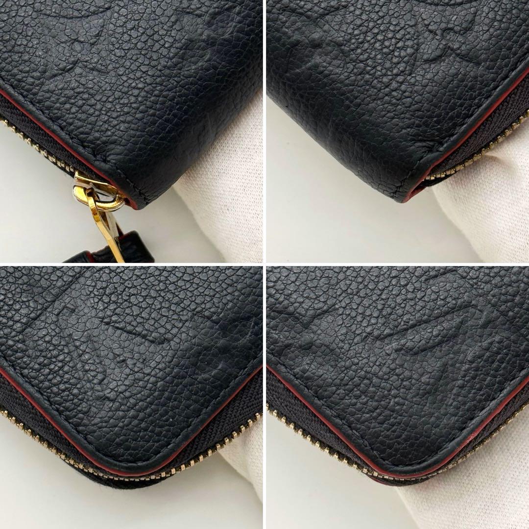 極美品✨ルイヴィトン アンプラント ジッピーウォレット 長財布 マリーヌルージュ