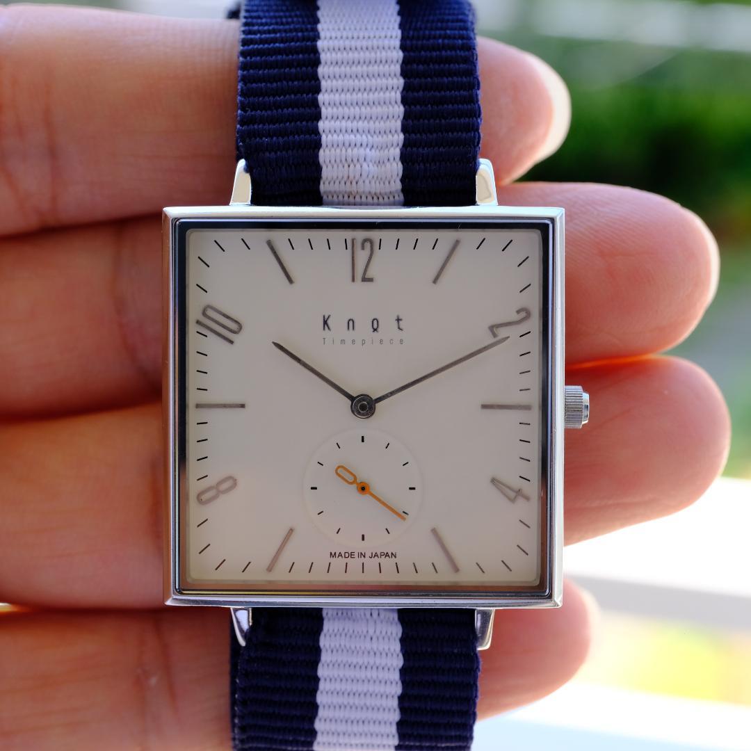 [稼働] Knot Square Small Second SQ-32SV 美品