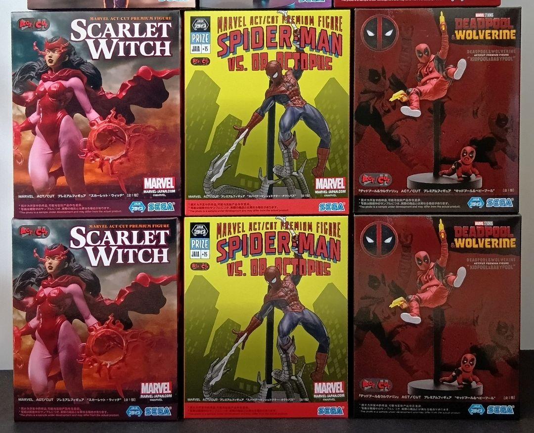 【新品未開封】DC　MARVEL　ACT/CUT　プレミアムフィギュア　１０体