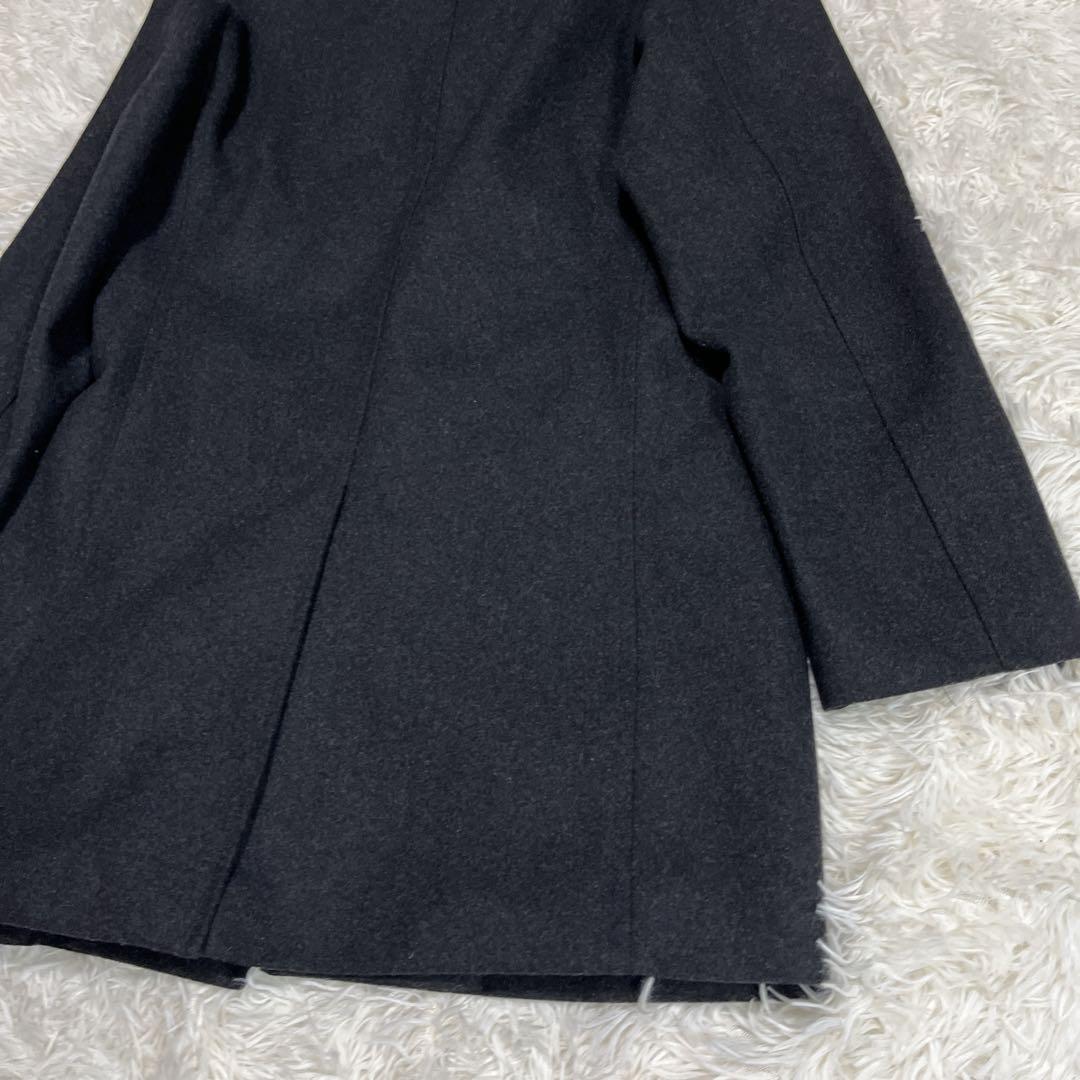 SHIPS シップス NOBILIA スタンドカラー コート ウール M