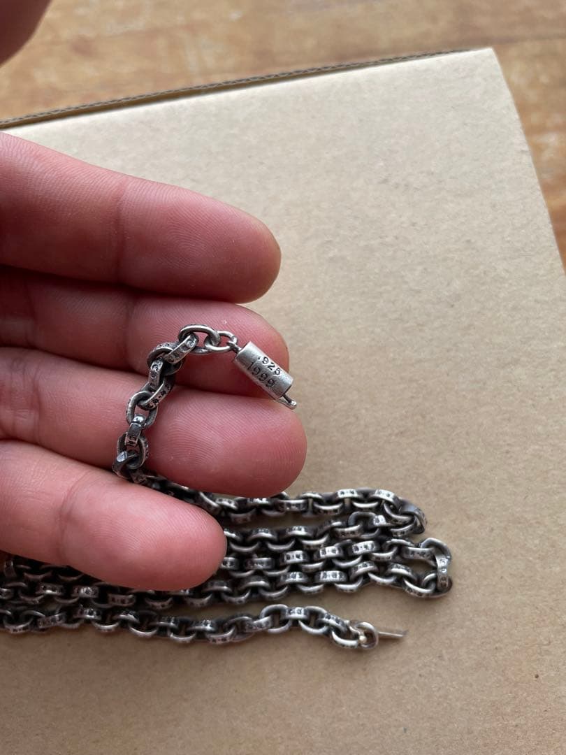 CHROME HEARTS ラージクロストップ+ペーパーチェーンネックレス CHROME HEARTS ラージクロストップ+ペーパーチェーンネックレス