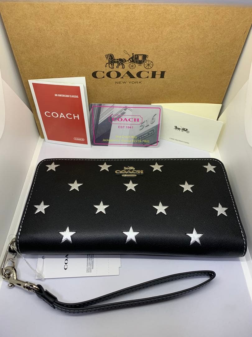 COACH　コーチ　CW479　長財布　スタープリント　シグネチャー