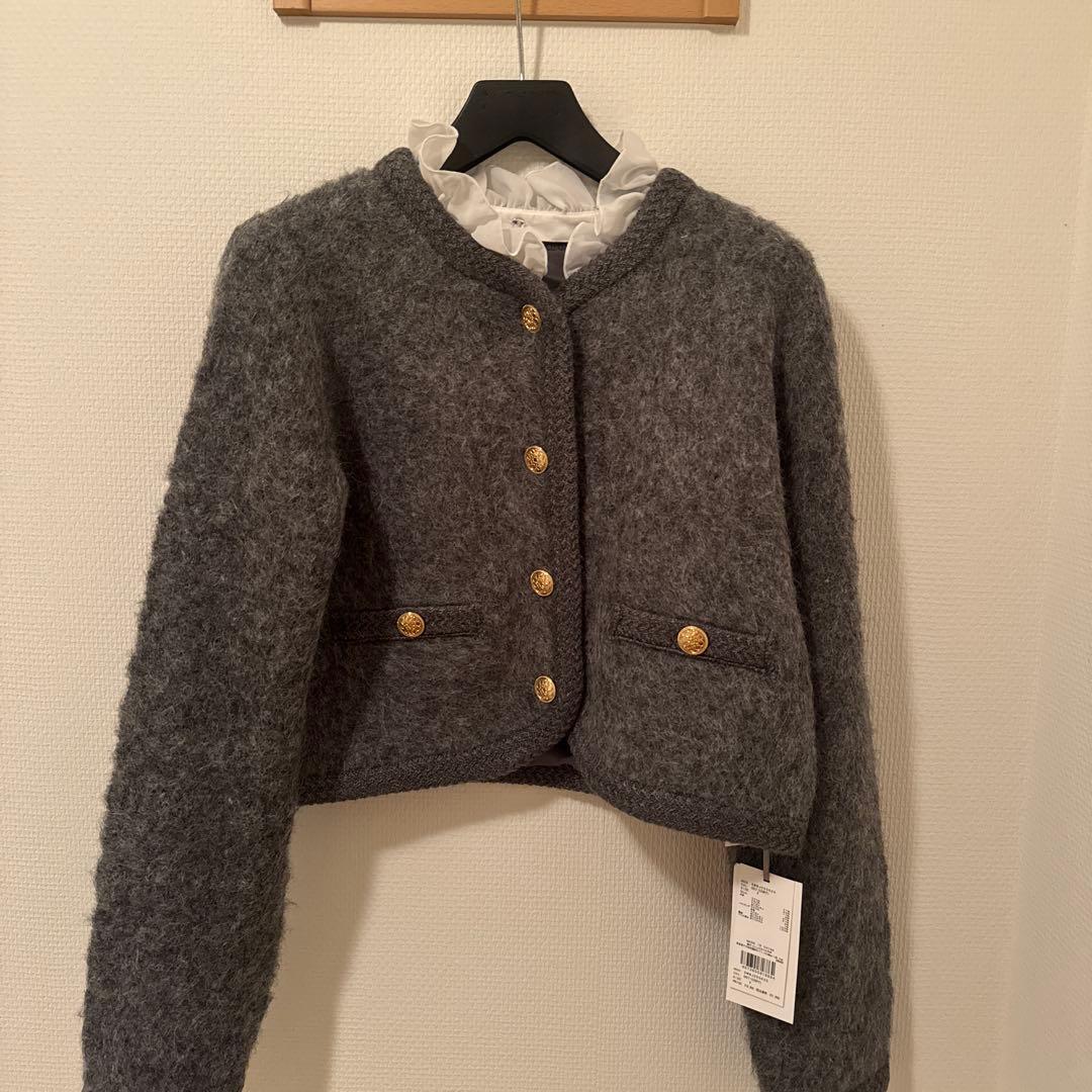 スナイデル❤︎ファーライクフリルニットジャケット スナイデル❤︎ファーライクフリルニットジャケット