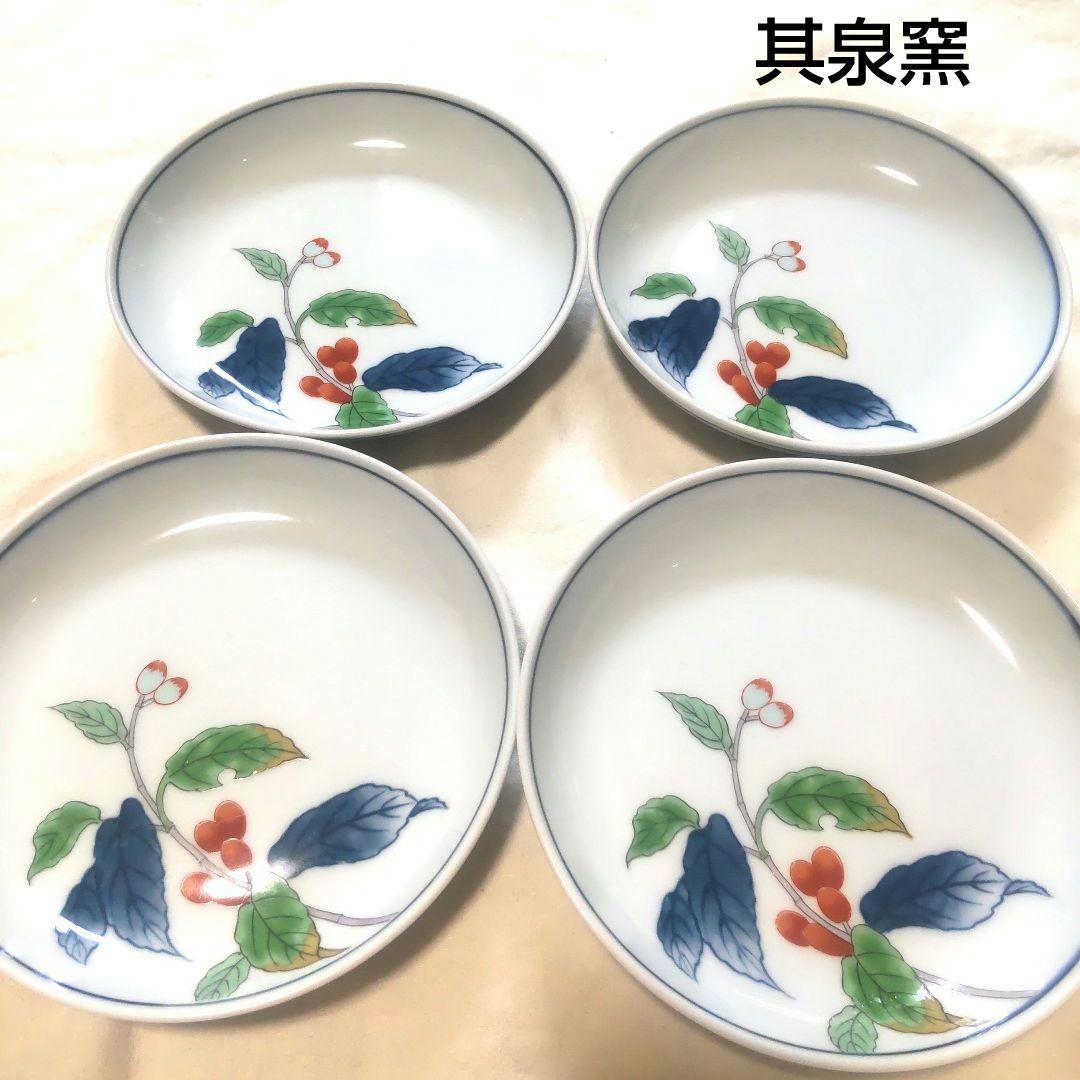 (k12)有田焼 賞美堂 其泉窯 其泉 染錦 春秋文 御皿揃 銘々皿 k12)有田焼 賞美堂 其泉窯 其泉 染錦 春秋文 御皿揃 銘々
