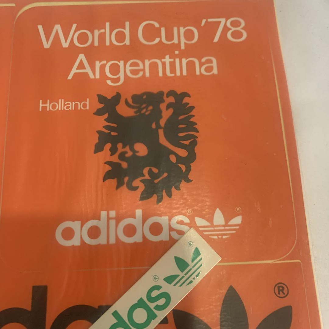 新品未使用ヴィンテージadidasステッカーサッカーオランダ代表ニースケンス