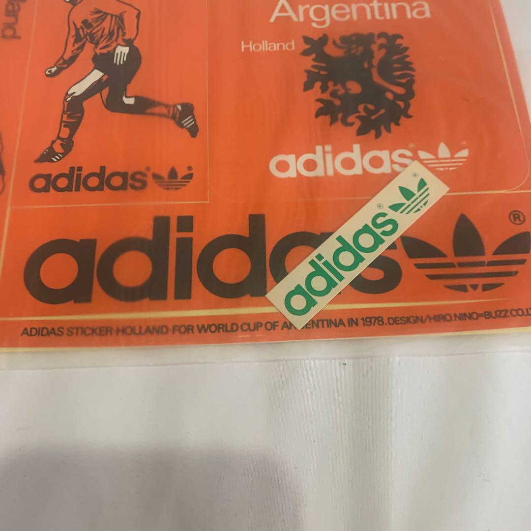 新品未使用ヴィンテージadidasステッカーサッカーオランダ代表ニースケンス