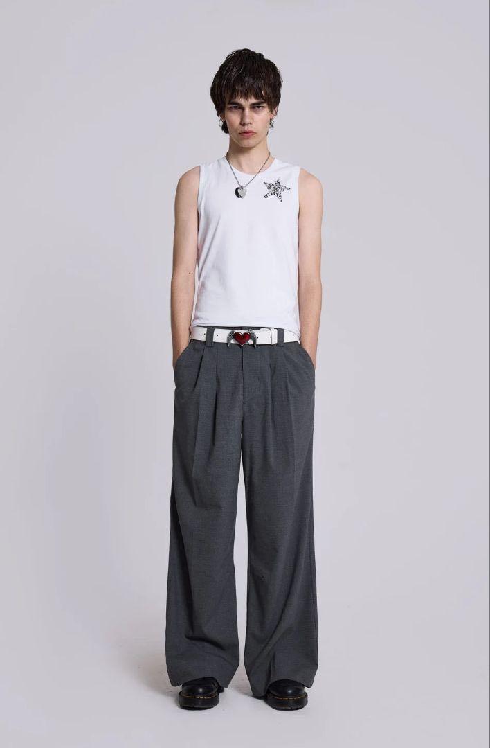 パンツ jaded london/Goliath Grey Suit Pants/W28