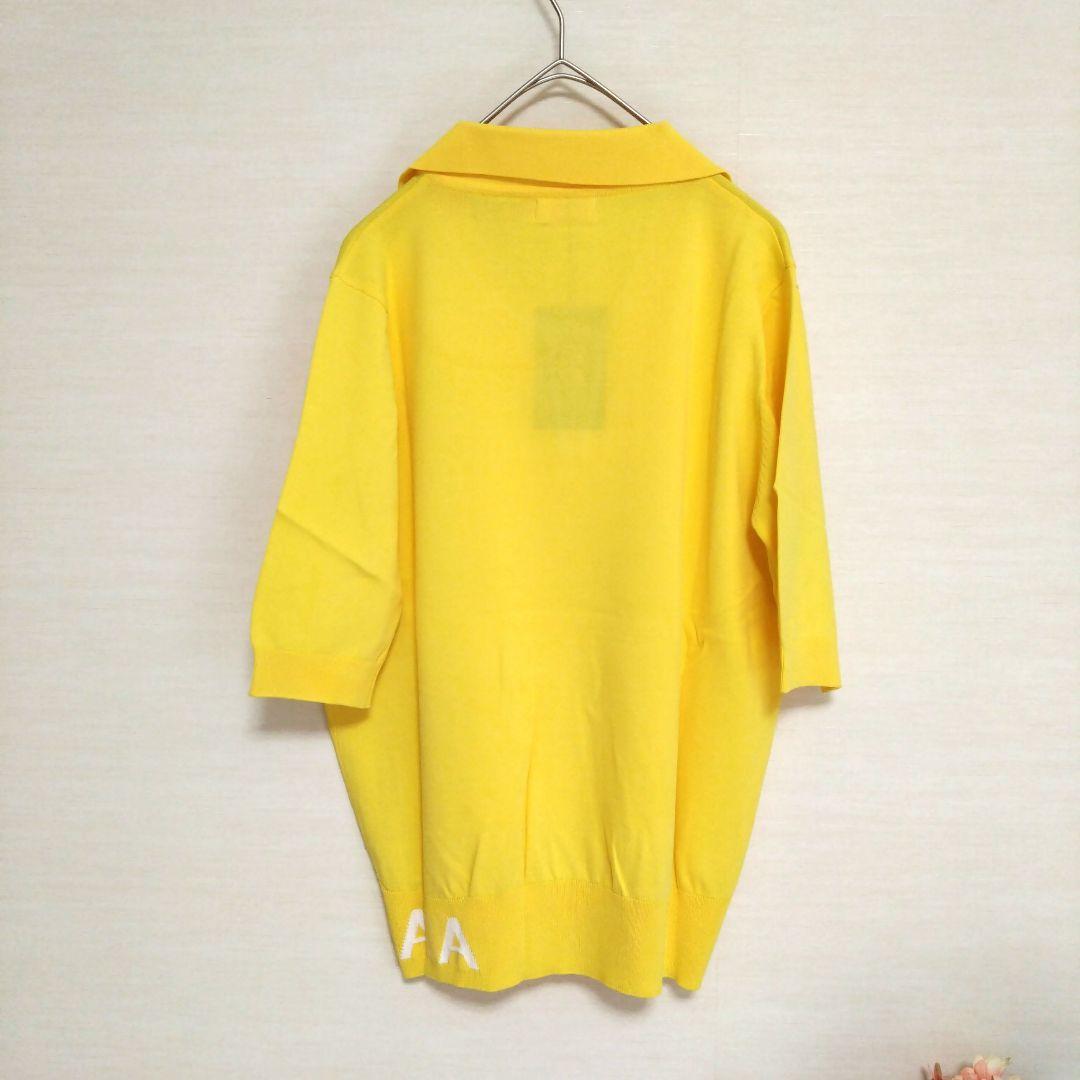 新品未使用 UTAA ユタ ポロシャツ サマーニット イエロー Mサイズ