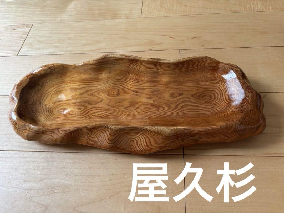 世界自然遺産　屋久杉　皿
