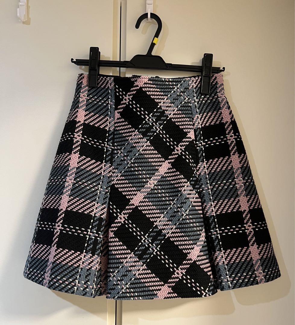 タグ付き　SNIDEL ロービングチェックミニスカート ¥11,990