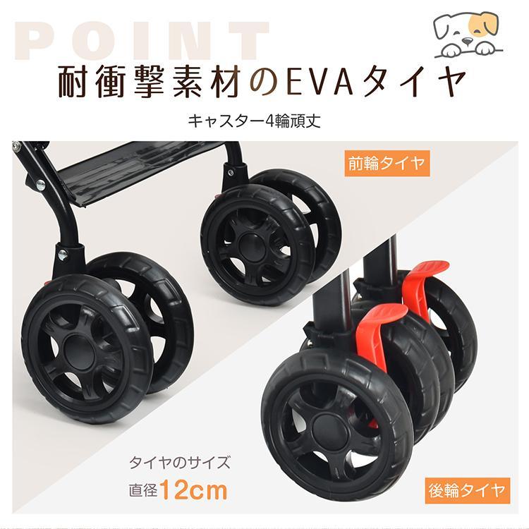 ペット用カート折りたたみペットバギー犬猫四輪軽量新品グレーB
