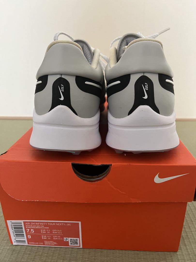 Nike Air Zoom Infinity Tour NEXT% Golf Shoes White Grey