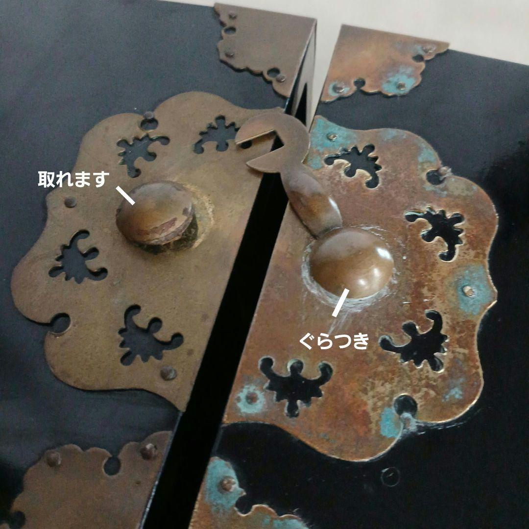 韓国 伝統工芸品 螺鈿細工 双子宝石箱 引き出し 小物ケース 鳥紋