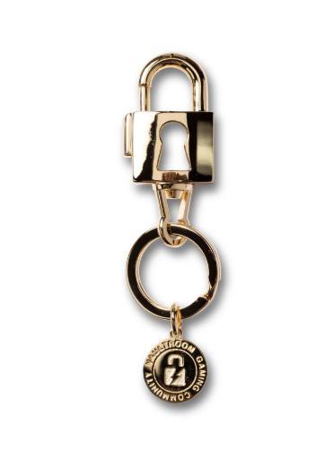小物 vaultroom PADLOCK KEY HANGER / GOLD