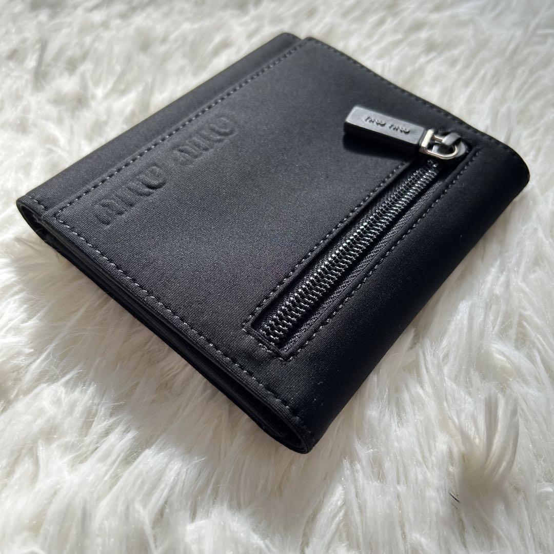 miumiu ミュウミュウarchive wallet 三つ折り財布 99s 黒