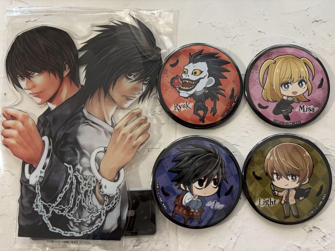 DEATH NOTE デスノート ラッキー缶バッジ L アクスタ DEATH NOTE デスノート ラッキー缶バッジ L アクスタ