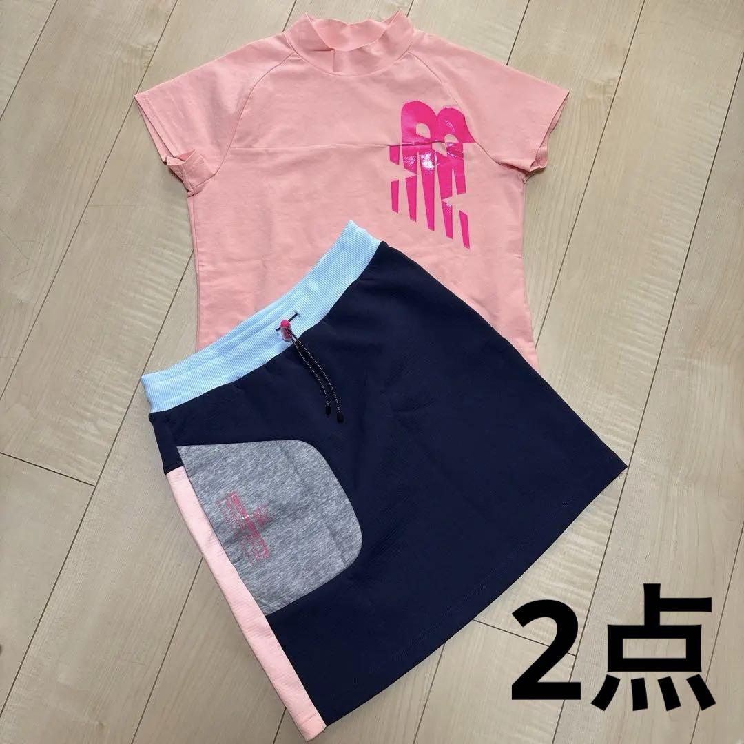 New Balance ゴルフ　レディース　モックネック　スカート　2点セット