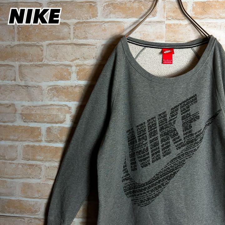 注目ショップ 超希少 NIKE ナイキ オリジナル デカロゴ スウェット ...