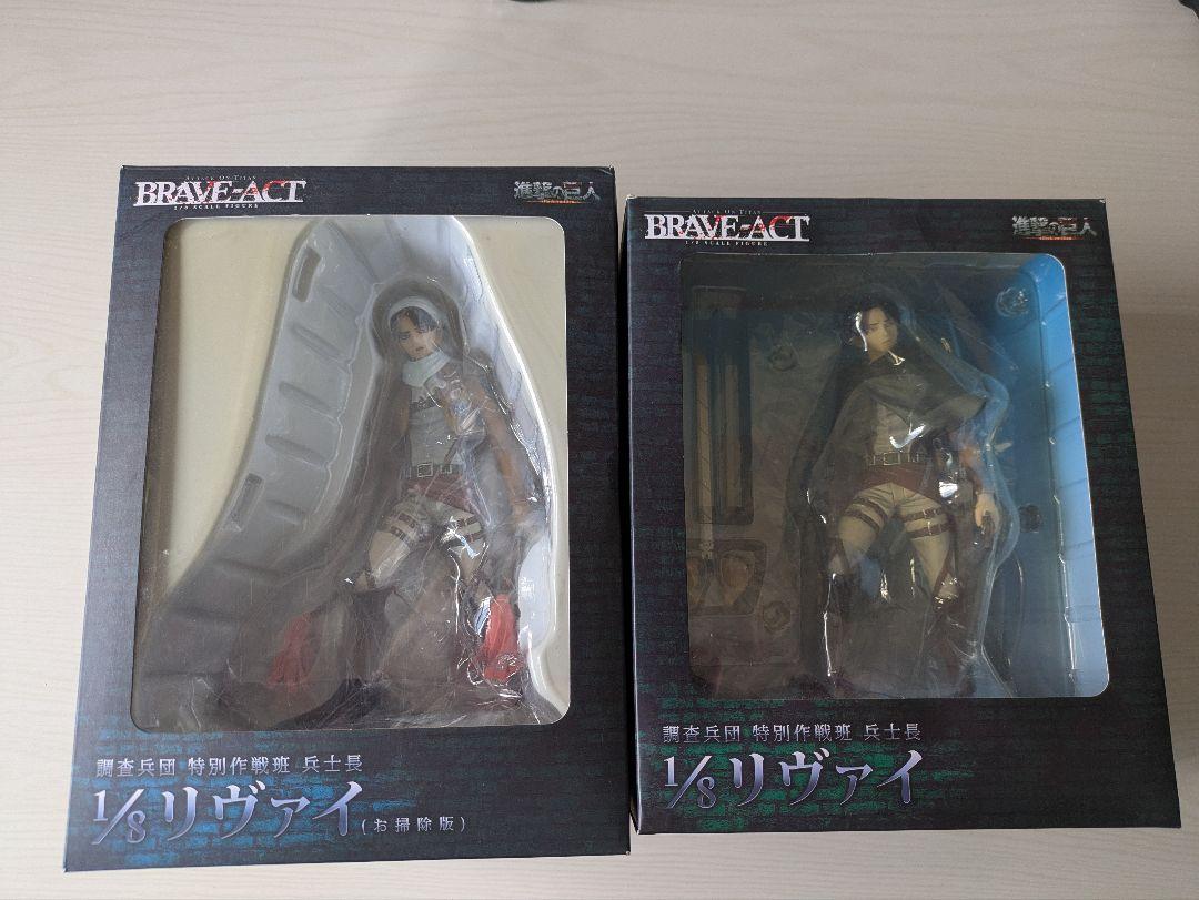 BRAVE-ACT 1/8 リヴァイ兵長 フィギュア2つセット