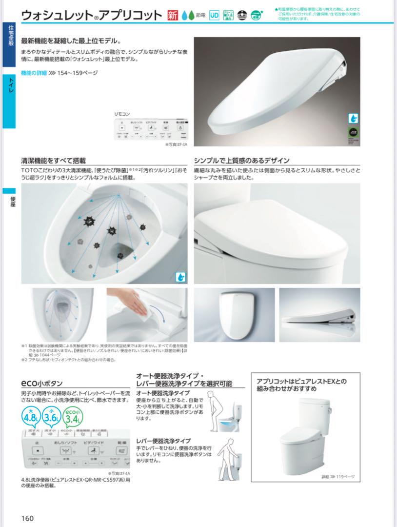 TOTO ウォシュレットアプリコット TCF4714 F1 ①