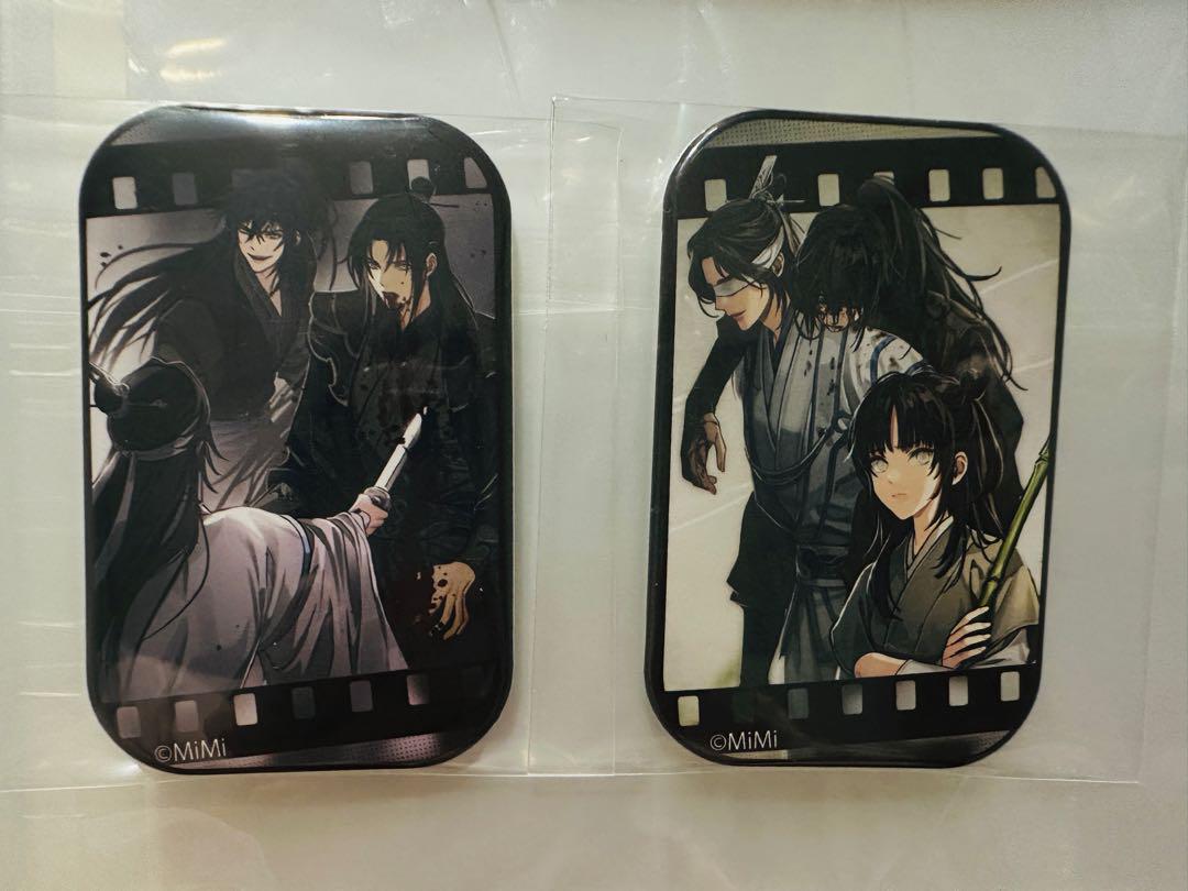 魔道祖師 ヴィレッジヴァンガード 扉絵 スクエア缶バッジ - メルカリ