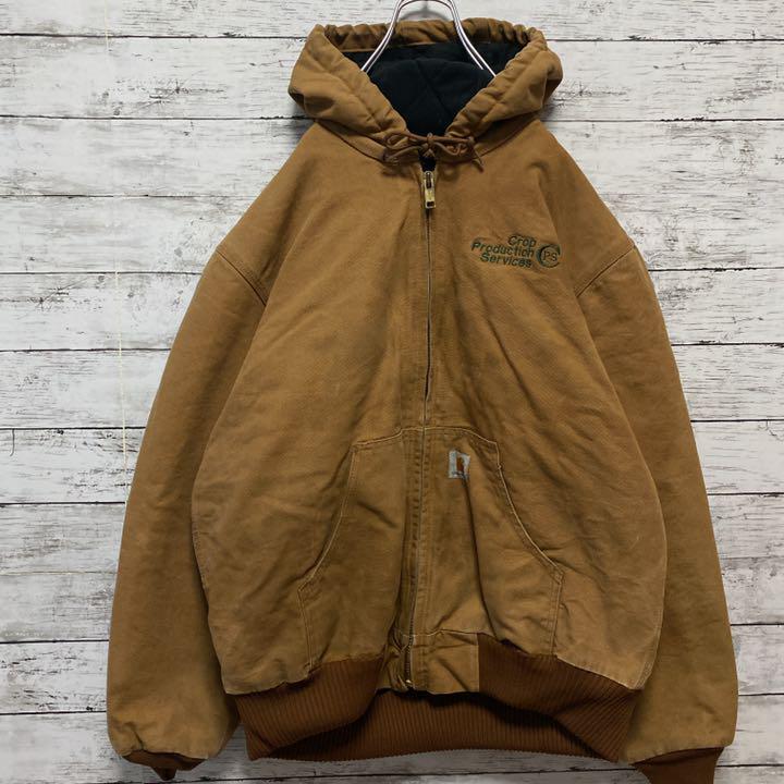 国産大特価 大人気 USA製 厚手 ゆるダボ kRG0o-m23242740052 カーハート 企業ロゴ ワンポイント刺繍 超特価通販