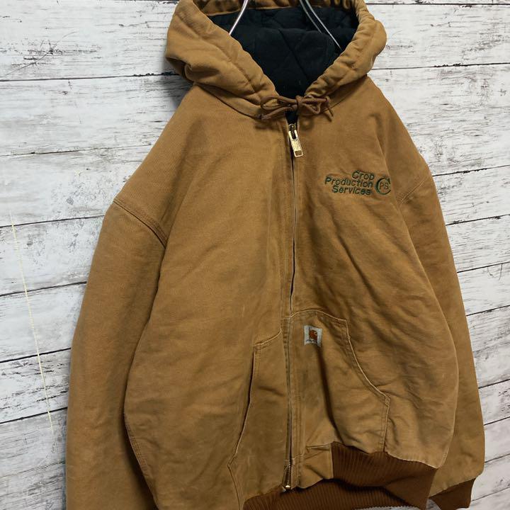 国産大特価 大人気 USA製 厚手 ゆるダボ kRG0o-m23242740052 カーハート 企業ロゴ ワンポイント刺繍 超特価通販