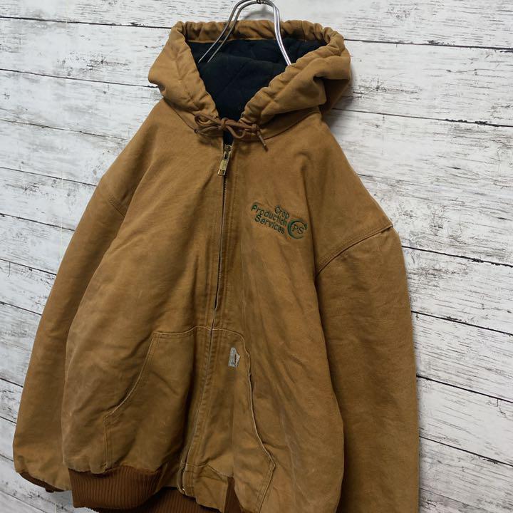 国産大特価 大人気 USA製 厚手 ゆるダボ kRG0o-m23242740052 カーハート 企業ロゴ ワンポイント刺繍 超特価通販