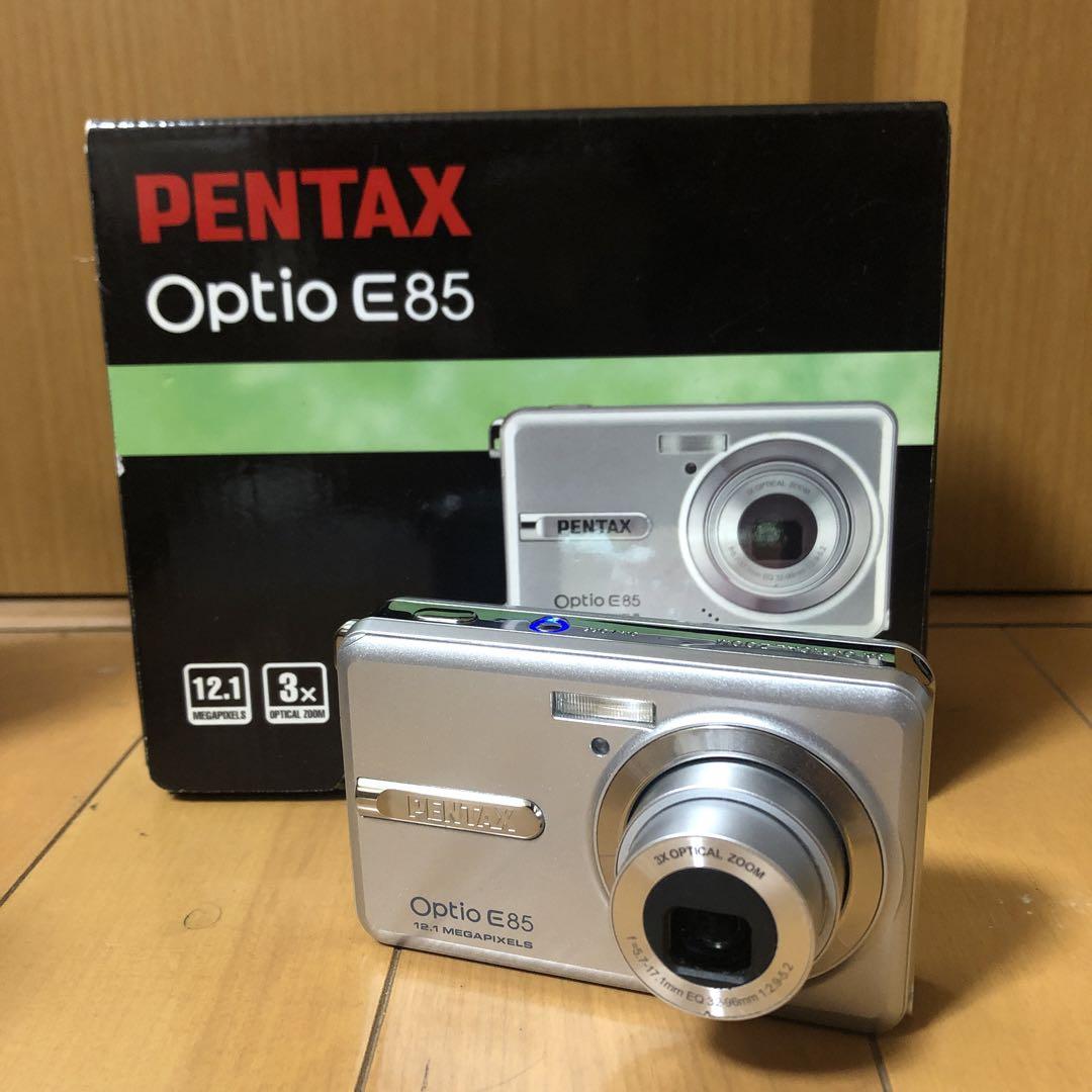 PENTAX Optio E85 シルバー オールドコンデジ カメラ✨完動品✨ Amazon | PENTAX デジタルカメラ Optio E85 シルバー 1210万画素