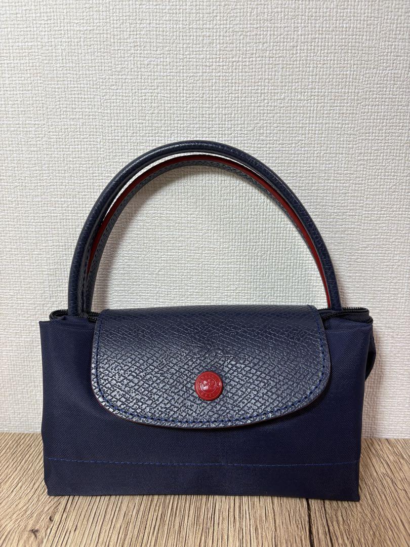 Longchamp トートバッグ ネイビー/レッド