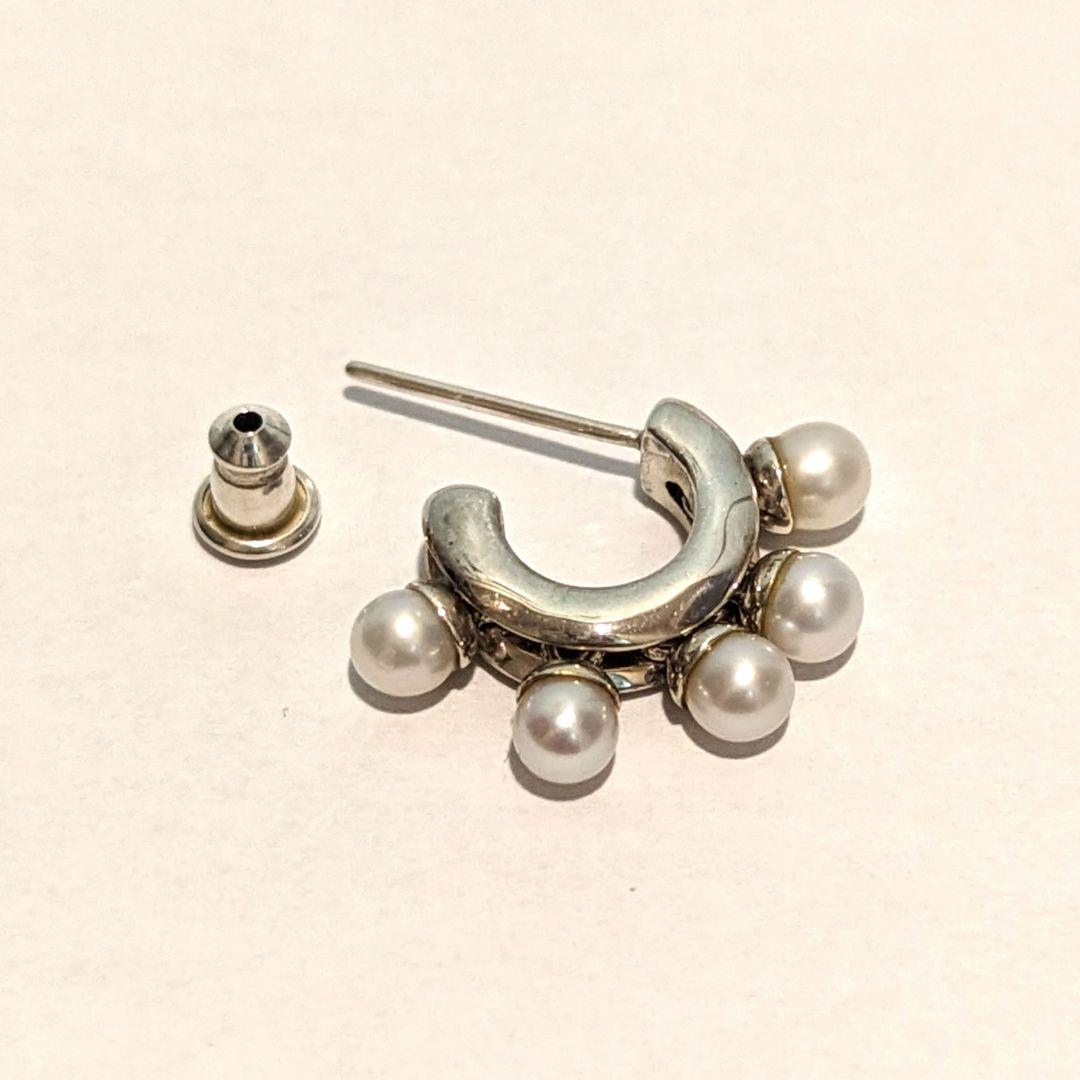 e.m.　パールフープピアス