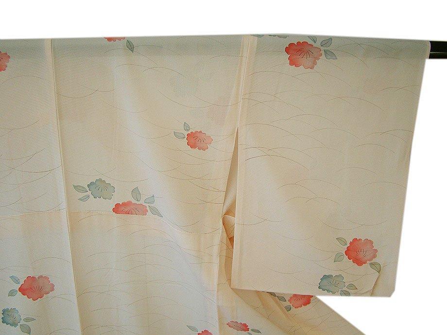 ☆美品 夏物 お茶事に最適 駒絽の3本絽 小紋(正絹)仕立上り