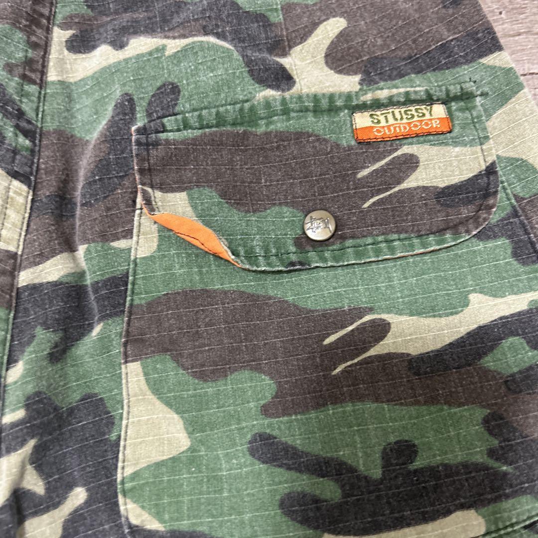usa製 90s STUSSY OUTDOOR カモフラージュ ショーツ 28 - メルカリ