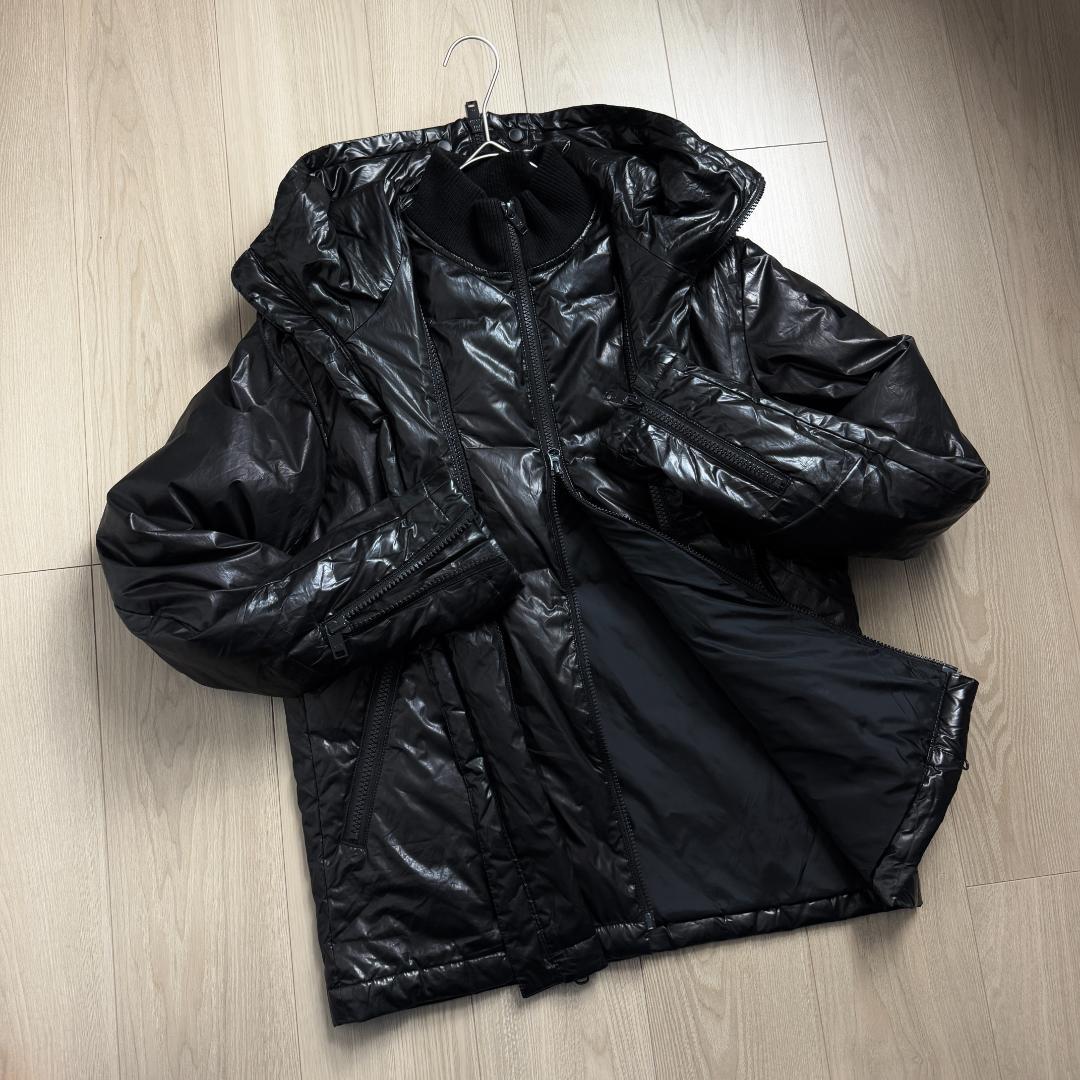【大人気モデル☆独特デザイン】Y-3 ダウンジャケット ダブルジップブルゾン