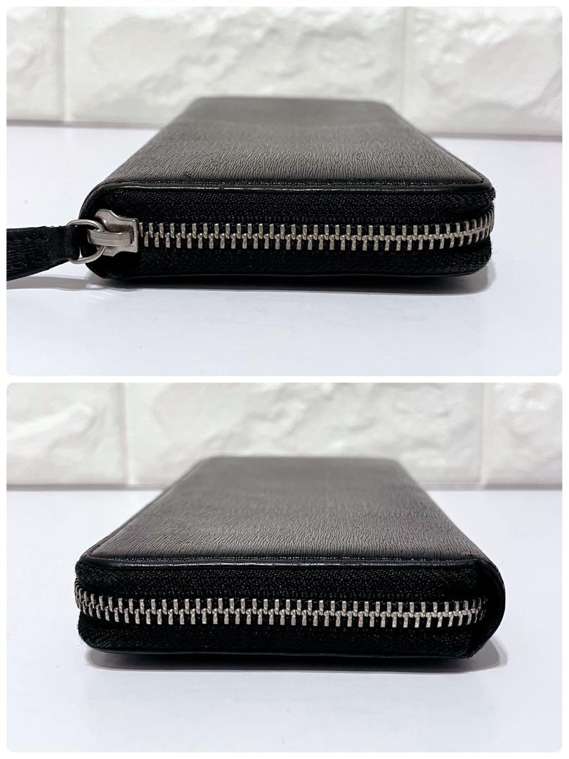美品】PORTER カレント ロゴプレート ラウンドジップ レザー 長財布