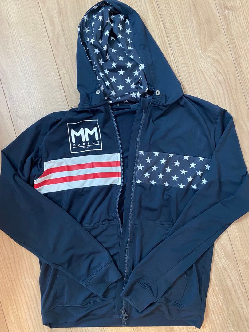 ムータマリン ジップ ラッシュガード ネイビー 羽織 送料込 www