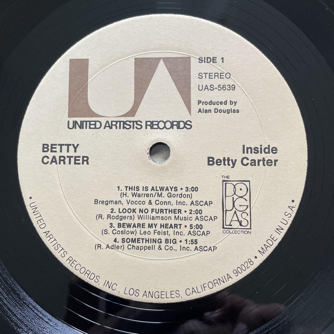 BETTY CARTER / INSIDE JAZZ LP レコード