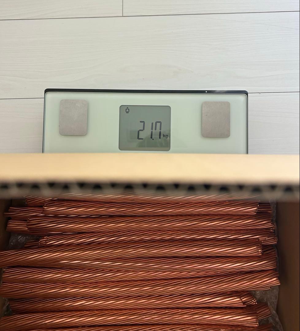 ピカ銅 銅線 箱込み21.7kgやや傷や汚れあり HRDEVELOPMENT_JP