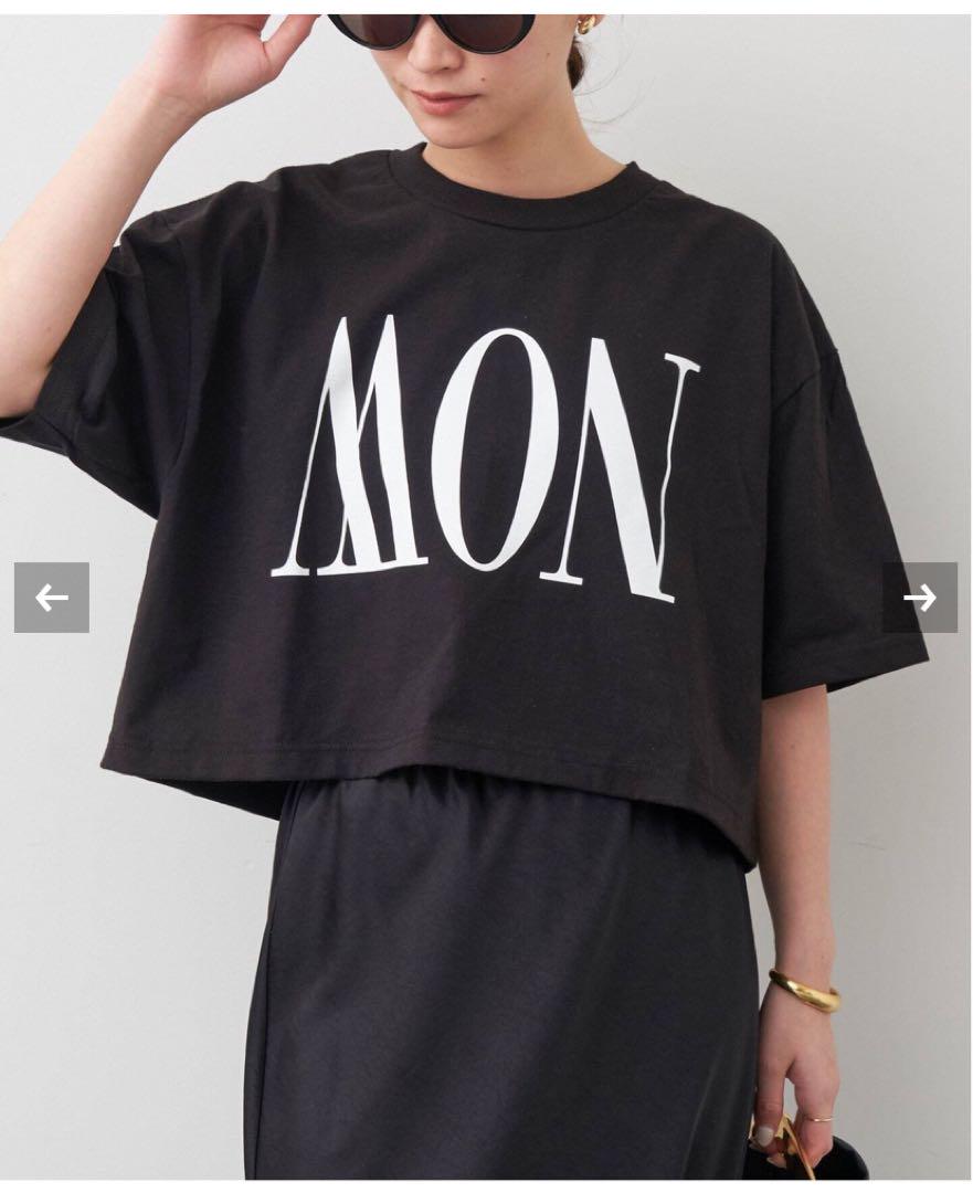 Deuxieme Classe BTN MON/NOW Tシャツ クロップド丈